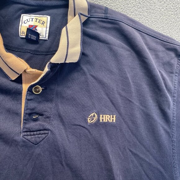 Cutter & Buck Polo Blue‎ Shirt Mens Size XL Short Sleeve Golf Casual HRH - Picture 15 of 16